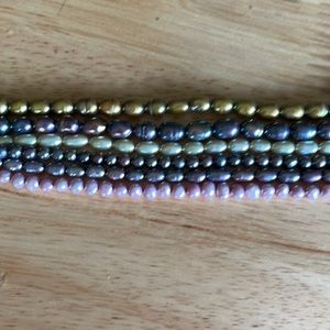Fresh water pearl strands